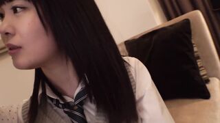 Young teenager Japanese bimbo fingered squirts. Tasty goddess enjoying having