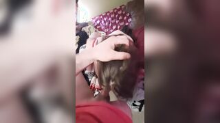 Bombshell GF banged inside her face and vagina