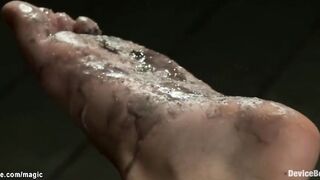 Pinned down by metal and Bombshell waxed