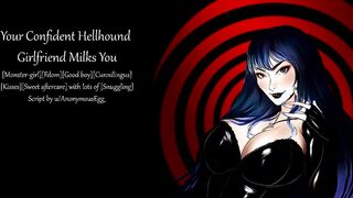 [Erotic Story] Your Confident Hellhound Mistress Milks You