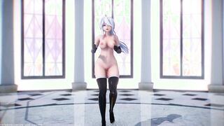 【MMD R-teenie SEX DANCE】HAKU HOTTIE EBONY SUIT SEXY DELICIOUS BOOTY BOMBSHELL DANCING SOMETHING [BY] Orion DobleDosis