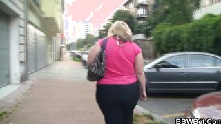 Thin dude fucks long boobies blonde fatty
