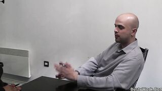 Big tits secretary bj and dick rides
