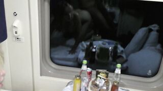 I meeting Loren Strawberry on the train . Nailed and cum in