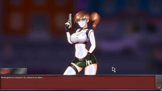 Lewd Apocalypse [Parody Anime game] Ep.two Claire Redfield lookalike is biting NEMESIS monster penis