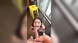 QUICKIE ANAL ass to mouth CUMSHOT INSIDE EMPTY CONDO