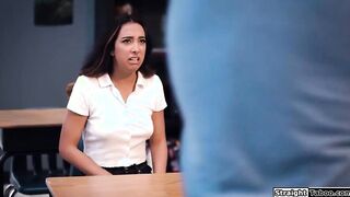 StraightTaboo.com - Stepdad dominates schoolgirls step daughter