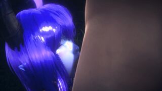 THIS SUCCUBUS WOMEN JUST WORKS DELIGHTFULLY WITH HER THROAT | 3D Animation