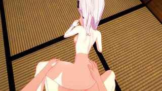 Alone inside the Schoolgirl Council with Chika, she gets BANGED ROUGH Animated Love is War
