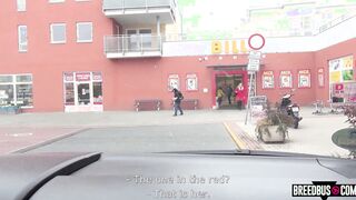Cutie blonde gets long dick inside the BreedBus