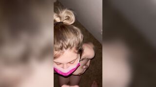 I have COVID so daddy had to cum inside my eyes