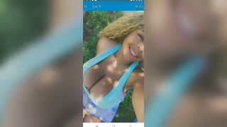 Big heavy african titted on 22 yr mature black