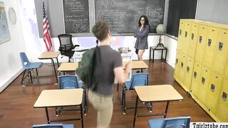 Latina TS teacher barebacked by student