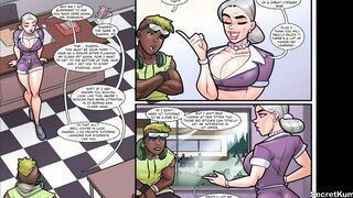 Ms. Grundy's New Lesson Plan - Huge Cock young African Collage School Girl fucks Beauty Milf Professor at School