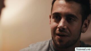 Stepbro throated and bareback TS stepsis