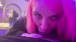 Penis hungry mom blows all of his rough thick BWC