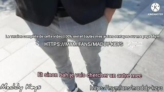 Et toi aurais-tu accepté le defi de cette francaise ? La baiser dans le parking du centre commercial