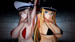mmd r18 German ship training No characters 3d animated