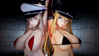 mmd r18 German ship training No characters 3d animated