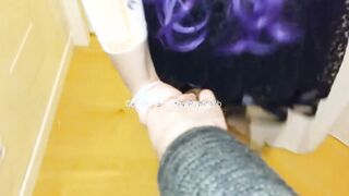 CUMSHOT CUCKOLD - Slutty Wifey Fucks Gf Into Front Of Cuckold Hubby