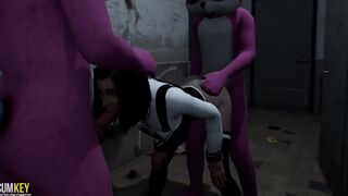 Monsters Mating with Hoe | Huge Penis Knot | Silicon