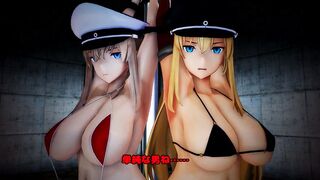 mmd r18 German ship training 3d anime nsfw ntr