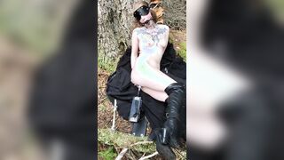 tied and gagged inside the forest