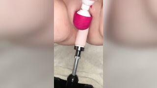Enjoying the new dildo