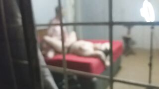Cuckold: Just caught my wifey cheating with the 18y/o pizza boy so i joined inside and plowed her throat