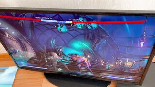 I play console and nailed her inside the mouth - Ikasmoks