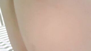 Blonde with LONG butt dominated my cock - amateur clip