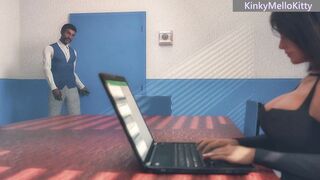 Big Titted Professor Linda Blacked - First big black dick into Outdoor Restaurant - Cheating on Bf