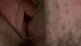 Close up snatch eating from Daddy
