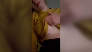 I want Daddy to view me brush my nipple