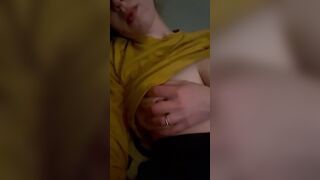 I want Daddy to view me brush my nipple