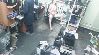 Slutty Blonde Outside Masturbates Next to Stranger
