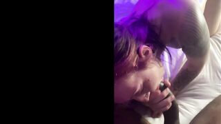 Slim Skank Takes Big Penis For First Time