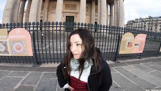 An Italian meeting into the street, massaged inside the sauna and fuck inside anal and double penetration by two strangers