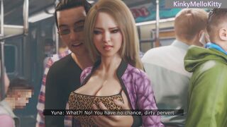 Incredible Bombshell oriental Yuna Fucks Monster Penis into Subway Shamelessly
