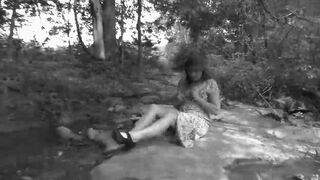 Jessie Stroll inside the Woods