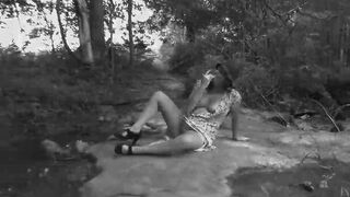 Jessie Stroll inside the Woods