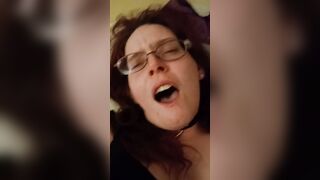 Baby begs daddy to make her cum