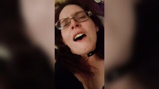 Baby begs daddy to make her cum
