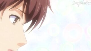 Hentai Cartoon Fucking and Cumming inside Pussies of Many Hot 18 with Huge Boobies