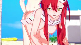 YOU GO DEEP IN YOKO LITTNER BOOTY CARTOON GURREN LAGANN