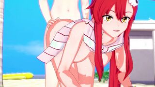 YOU GO DEEP IN YOKO LITTNER BOOTY CARTOON GURREN LAGANN