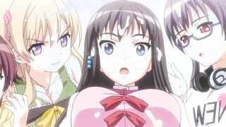 Cartoon Anime Pure Main Character Jizzes Instantly into front of Cutie Girls
