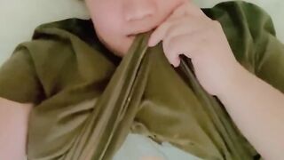 TITS STROKES AND LICKING