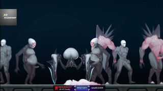 Animated blonde bimbos got screwed by Aliens (Alien Quest: Evee) part three