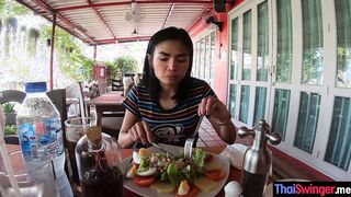 Petite Asian teen fucked by a client